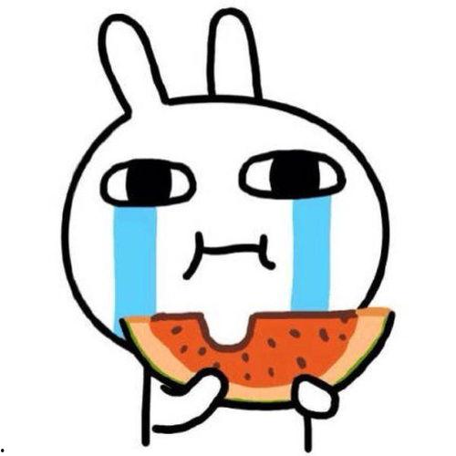 吃瓜吃到流泪图片